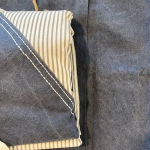 Restoration Hardware Twin Racing Stripe Duvet